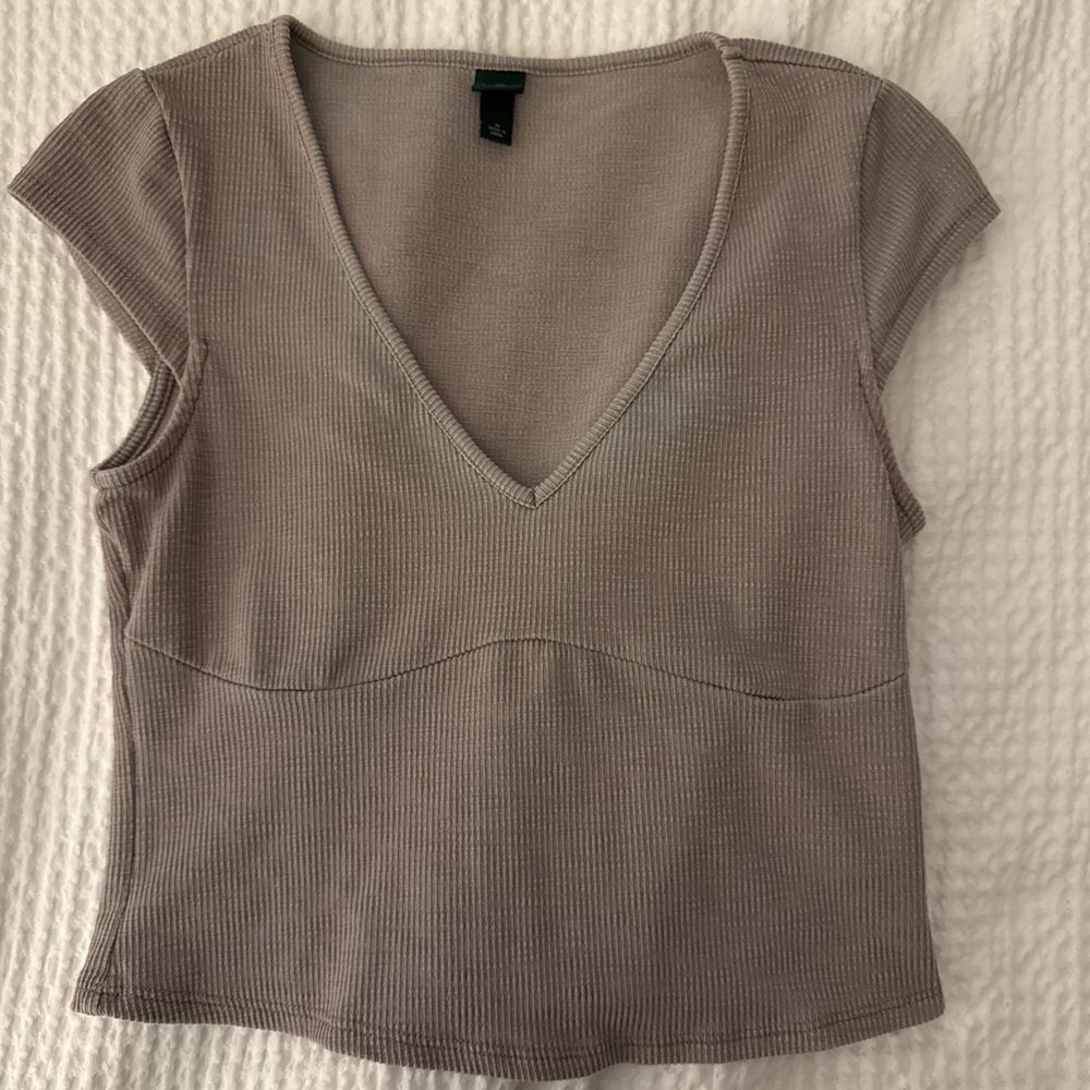 Ribbed Crop Tee